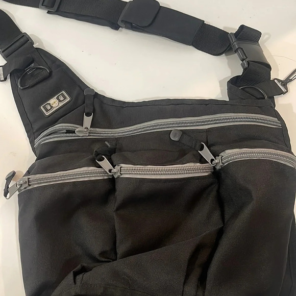 diaperdude Handbags - Diaperdude Black Diaper Bag Messenger Crossbody Bag maternity